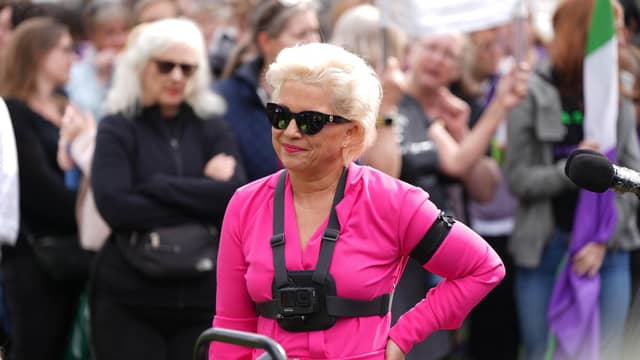 Kellie-Jay Keen rally in Brighton (photo from Eddie Mitchell)