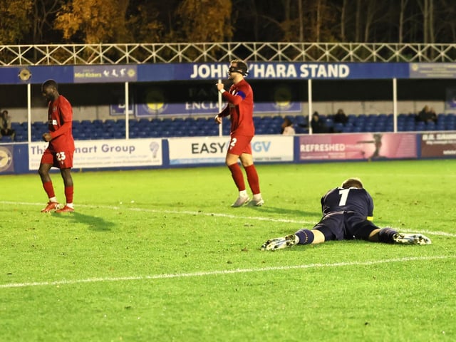 Action from Worthing's National League South win at Farnborough