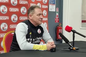 Crawley Town boss Scott Lindsey ahead of the play-off | Picture: Mark Dunford