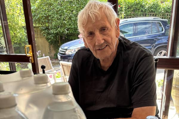 Melvyn Butcher has had bottled water delivered