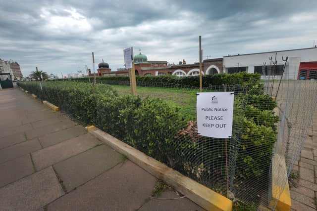 Gardens on Marina, Bexhill, closed due to treatment of rats.