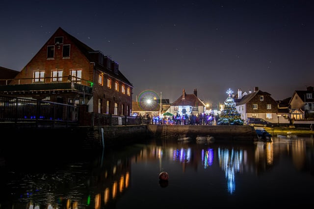 Christmas lights, view from Emsworth Harbour
Picture: Habibur Rahman