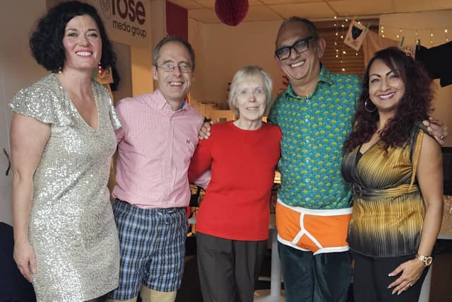The fundraising event for Hope and Aid Direct took place at Rose Media Group in Highland House, Burgess Hill, on Tuesday, December 17