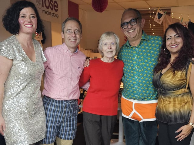 The fundraising event for Hope and Aid Direct took place at Rose Media Group in Highland House, Burgess Hill, on Tuesday, December 17