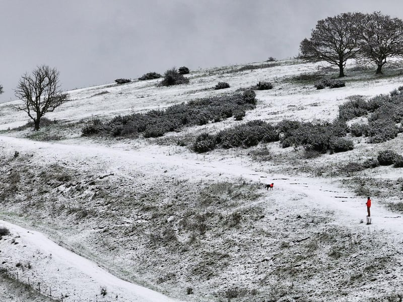 You might also get to see a stunning wintry scene like this at Cissbury Ring if it snows this month.This was captured at the National Trust site by Eddie Mitchell in November last year