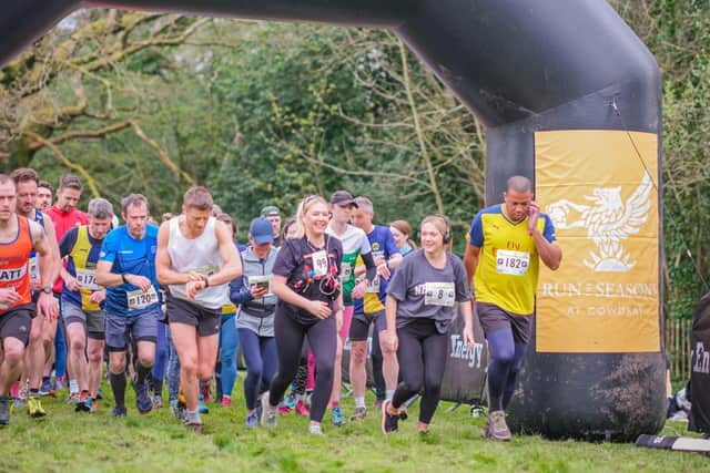 The Spring Run the Seasons race across the Cowdray Estate gets underway