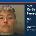 Sussex Police said Karlie Everson, 39, is wanted on recall to prison. Photo: Sussex Police