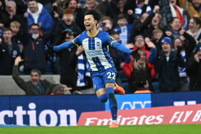 Brighton & Hove Albion’s Kaoru Mitoma has been named as one of the Premier League’s most creative players of the 2022/23 campaign