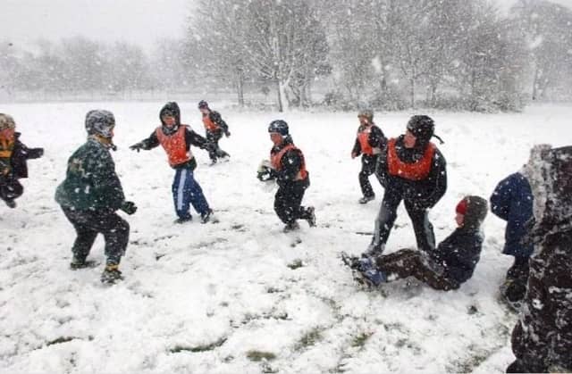 Snow in Shoreham on April 6, 2008