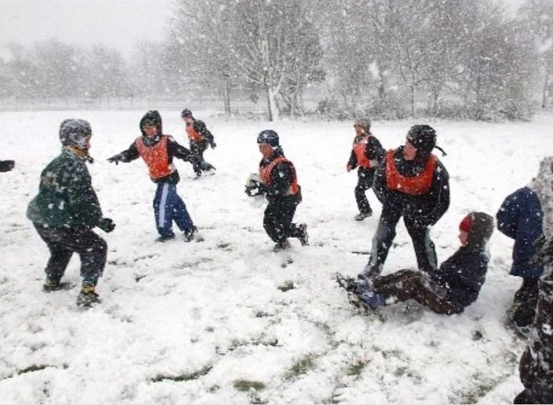 Snow in Shoreham on April 6, 2008