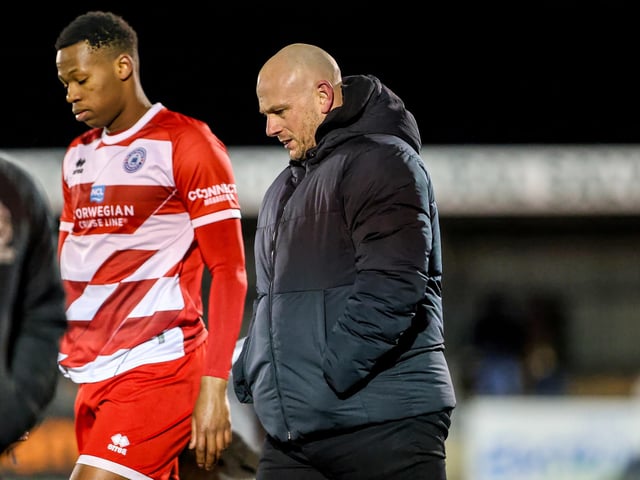 Action from Eastbourne Borough's Sussex Senior Cup quarter-final versus Hastings United