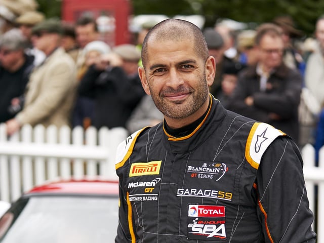 Top Gear's Chris Harris at Goodwood Revival.