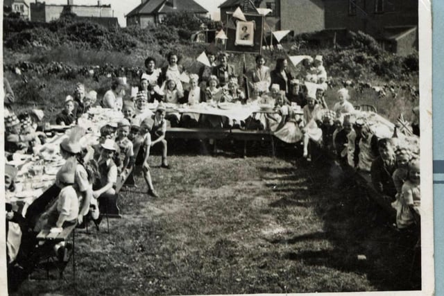 Another party took place on King's Avenue, Mount Pleasant, and it's believed that many of the children would have been living in the ex- Army Nissen Huts which were used as temporary accommodation at the time. Photo: Newhaven Historical Society
