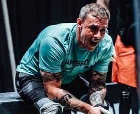 Murray Hambro competing with the world's top athletes at the Adaptive CrossFit Games championship