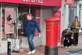 James Corden filming in Lewes