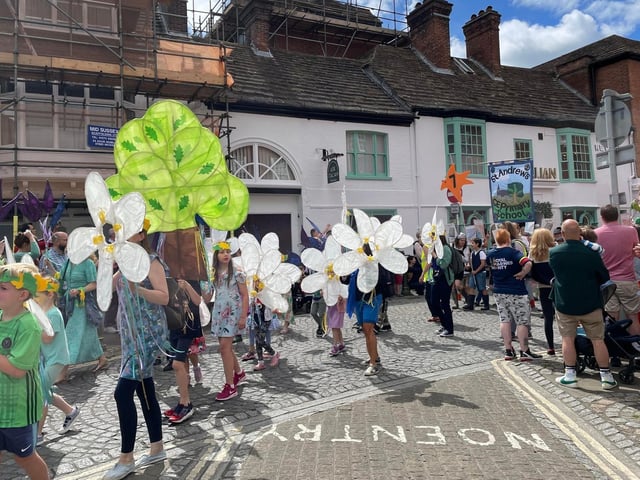 Natural World themed children's parade. All Saints Primary