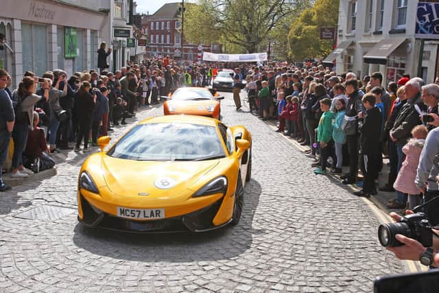 Crowds thronged Horsham's Carfax for Piazza Italia back in 2017. Photo by Derek Martin