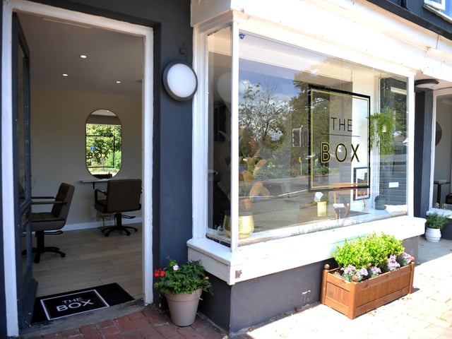 The Box hair and nail salon is at 153 London Road in Burgess Hill