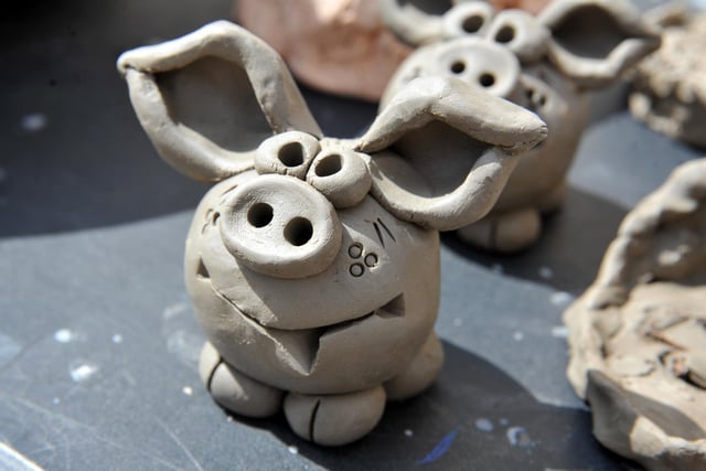 Models in clay made with Love Local Arts in Littlehampton
