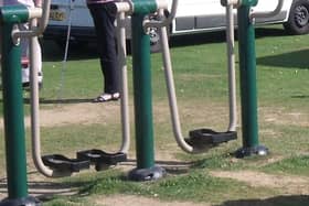 Outdoor gym equipment at Western Road Recreation Ground
