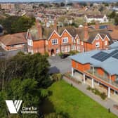 A sky view of Care for Veterans, located at Gifford House on Boundary Road, Worthing.