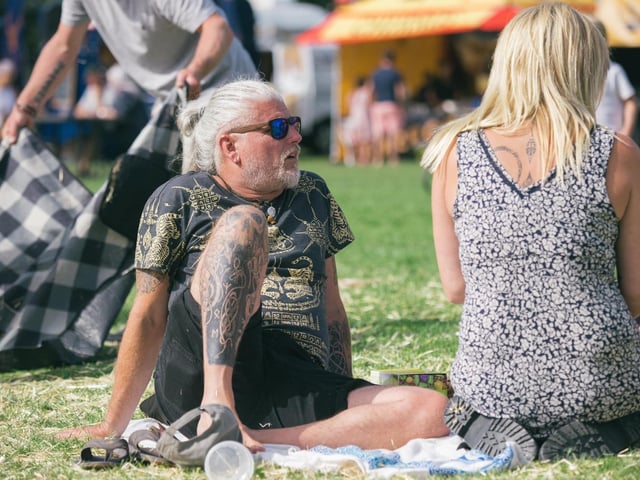 The festival was a great excuse to enjoy the sun.