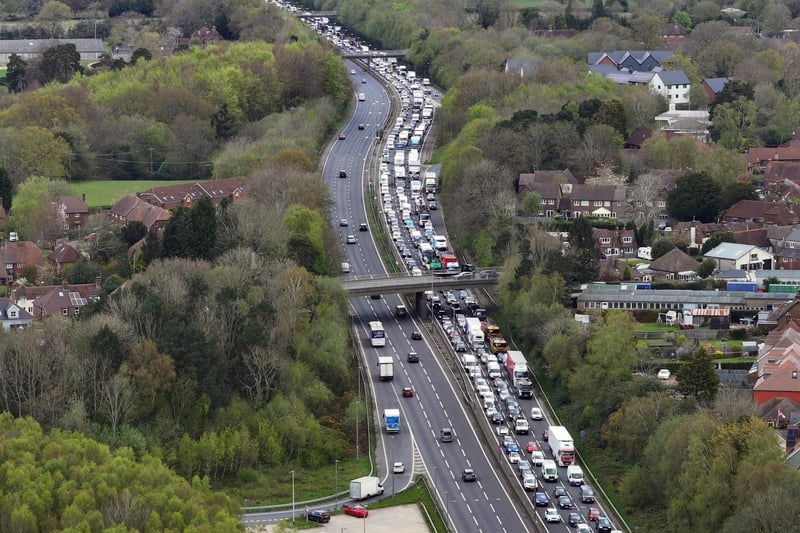 There were reports of a crash on the A23 at Handcross on Wednesday morning, April 17