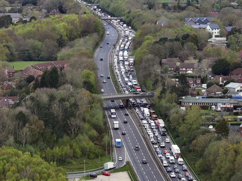 There were reports of a crash on the A23 at Handcross on Wednesday morning, April 17
