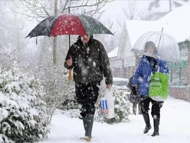 Heavy snow hit Sussex in 2010. This photo was taken in Burgess Hill near The Woolpack on Saturday, December 18.