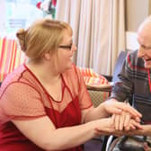 Aimee and John at Caer Gwent. Picture: Guild Care