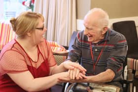 Aimee and John at Caer Gwent. Picture: Guild Care