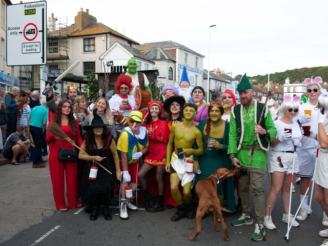 Hastings Old Town Carnival Week 2025: Pram Race. Pic by Frank Copper.