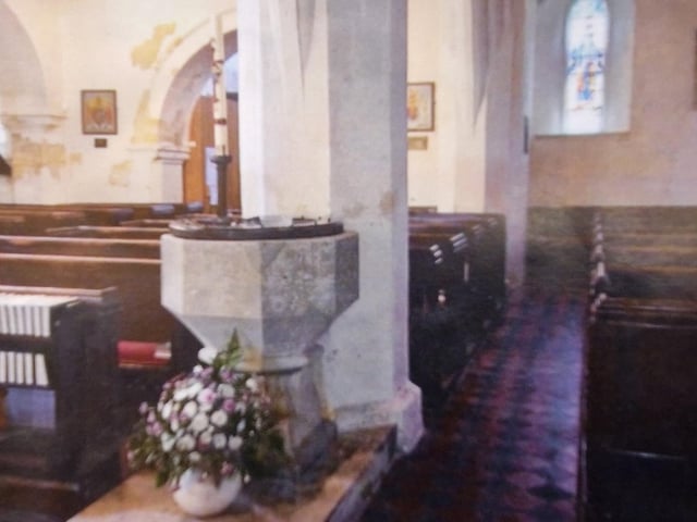 Rows of pews shaped the church interior for generations