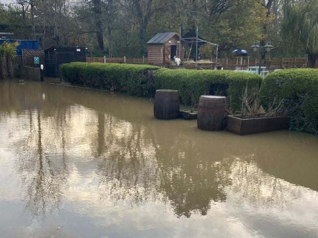 The pub remains open - and is offering a warm welcome