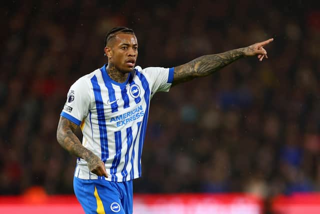 Igor Julio of Brighton is out with a hamstring injury