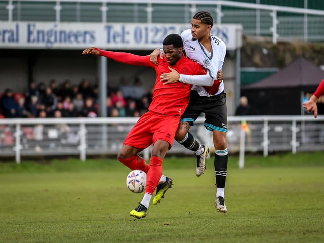 Action from Eastbourne Borough's brilliant 5-2 win away at Dover Athletic in the National League South
