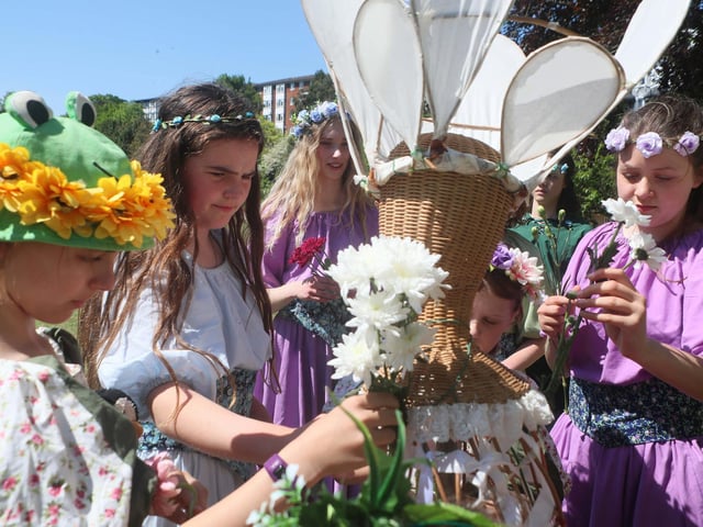 Crowning of the May Queen in Alexandra Park, Hastings, on May 11 2025. Photo by Roberts Photographic.