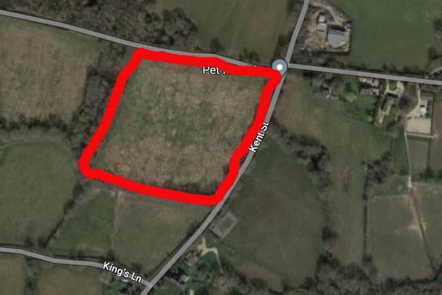 Horsham District Council has been asked for its opinion on plans to build a battery energy storage system east of Cowfold. Image: GoogleMaps