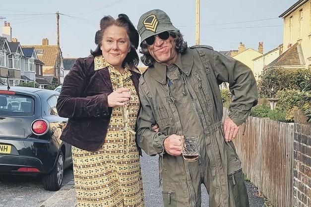 Julia Bedford, left, organised a party for residents of Pound Farm Road, Chichester