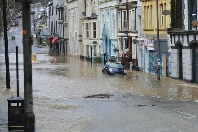 Hastings saw its wettest January day in 80 years on Monday as the town was hit with heavy rain.