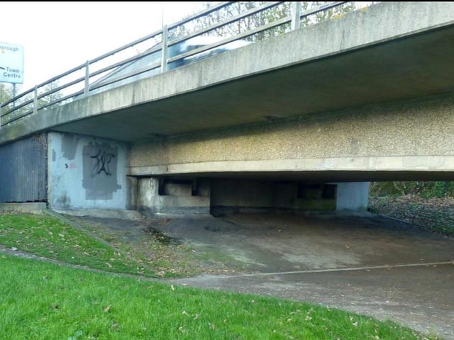 The site of the old cottage, now the Temporary Relief Road, which opened in 1973