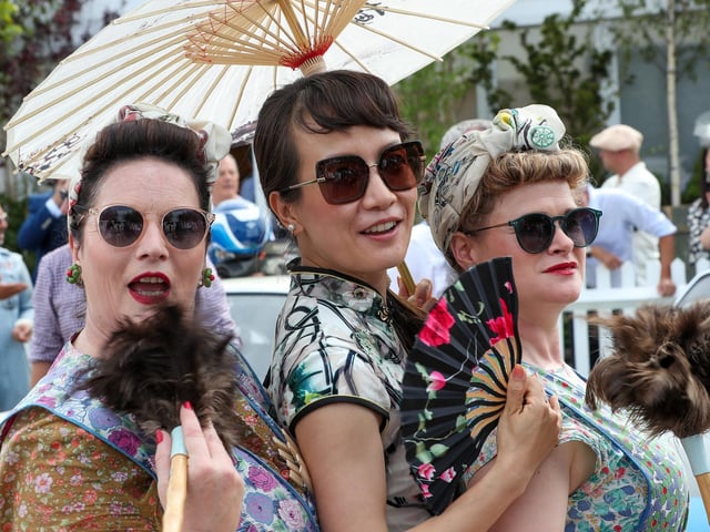 Glamour and high-octane racing at this year's Goodwood Revival.