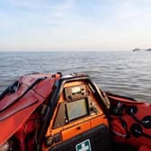 Two kayakers in distressed were rescued and treated by the ambulance service after struggling at sea in Eastbourne. Picture: Eastbourne RNLI