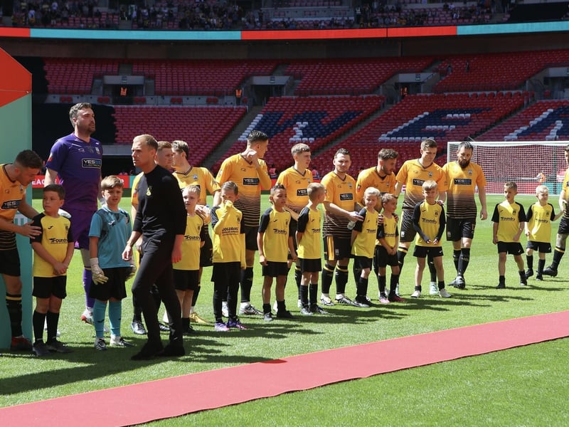 Littlehampton Town at Wembley for the 2022 FA Vase final