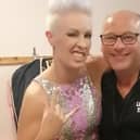 Annie Lennox and Pink tribute act, Stacy Green with event organiser Matt Deland