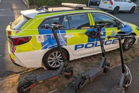 Riders caught using illegal electric bikes, e-scooters and off-road motorcycles in public could have their vehicles seized and destroyed under a tougher new police crackdown across Sussex and Surrey. Picture: Sussex Police
