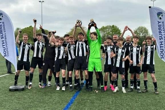 Loxwood u16s completed the 2022-23 season in fine style, completing a league and shield double