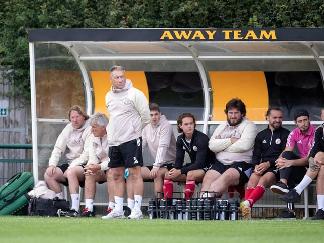 Action from the pre-season friendly between Three Bridges and Crawley Town. Crawley Town won 2-1 thanks to two goals from Danilo Orsi. Picture: Eva Gilbert