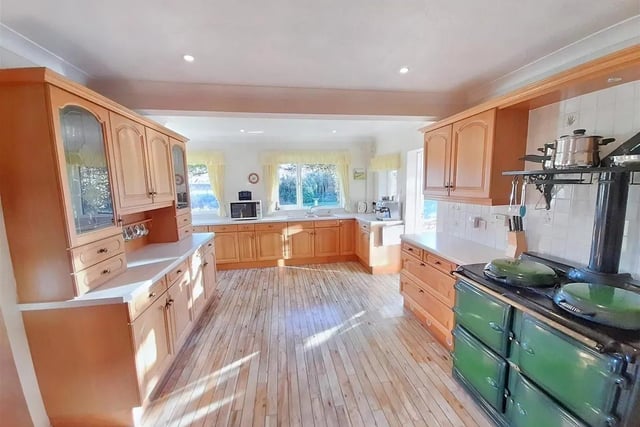 The property features a gorgeously fitted kitchen.
