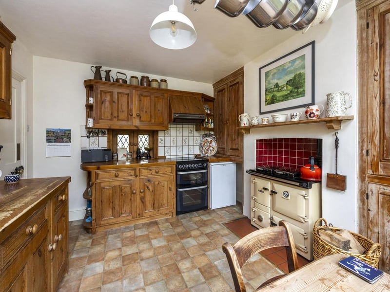 The kitchen has bifold doors opening to the garden. Photo: Yopa
